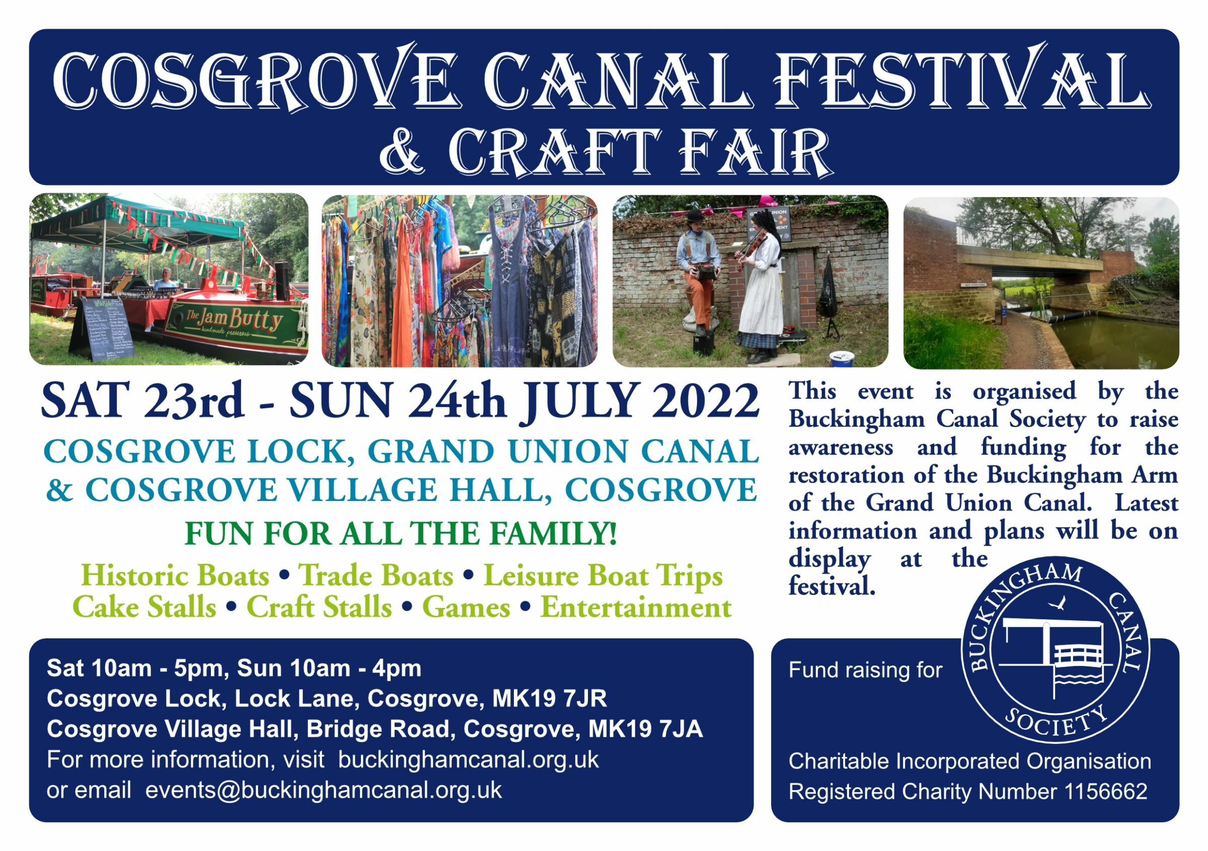 Cosgrove Canal Festival and Craft Fair Waterway & Boat Events Canal