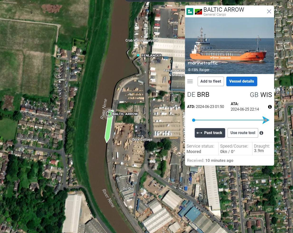 Stranded ship is blocking River Nene between Sutton Bridge and Wisbech ...